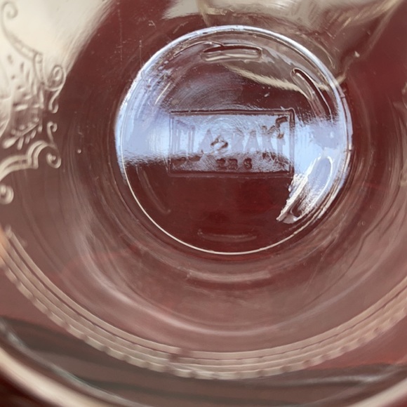 Vintage depression glass style design custard cups ramekin clear retired - Picture 7 of 9